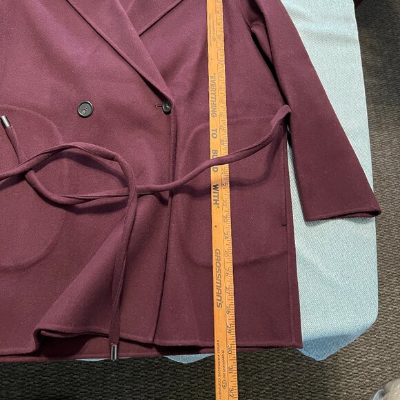 THEORY CLAIRENE NEW DIVIDE WOOL CASHMERE COAT SIZE M - Picture 7 of 8